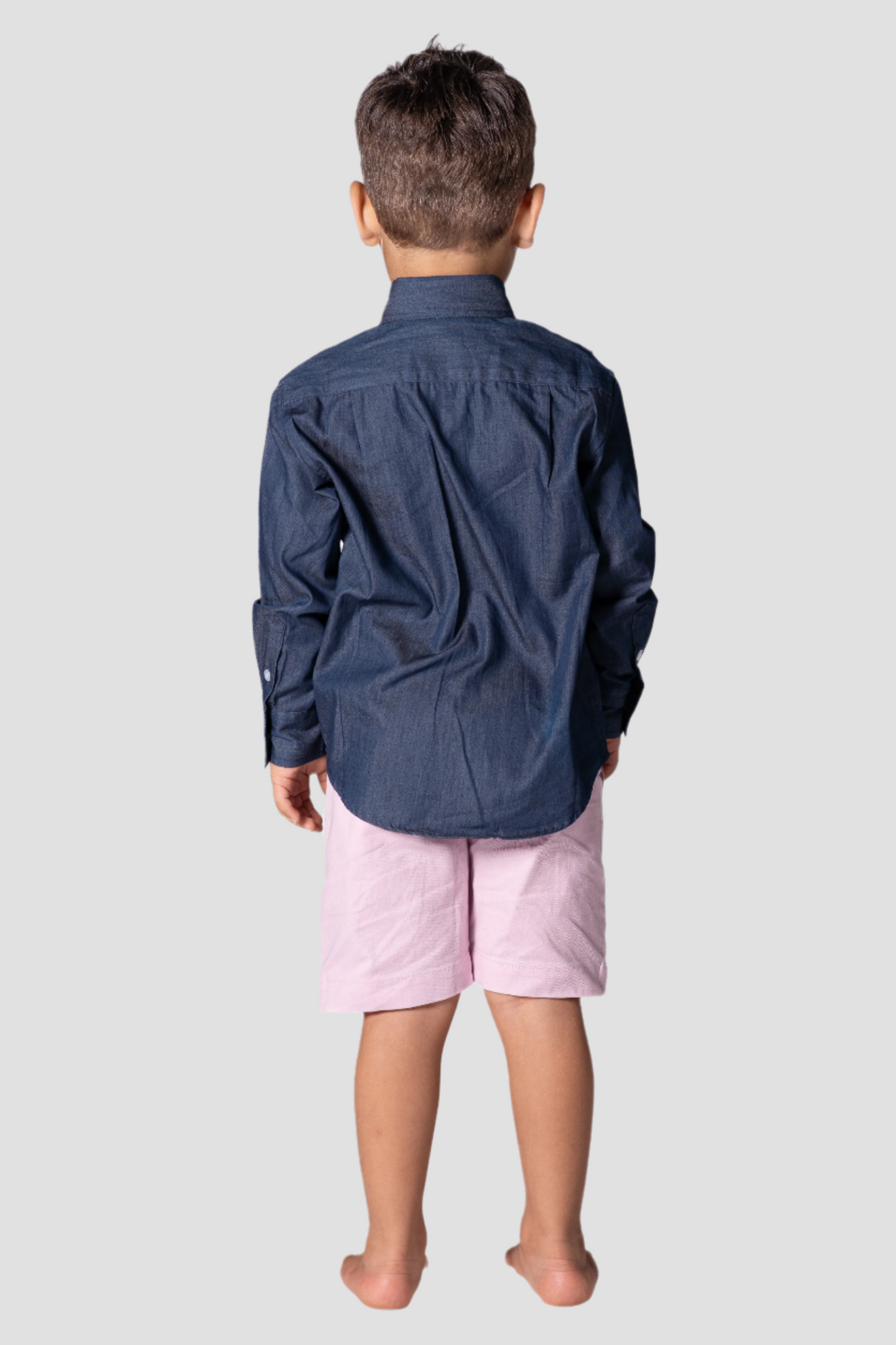 Boys Cotton Shorts - Lavender