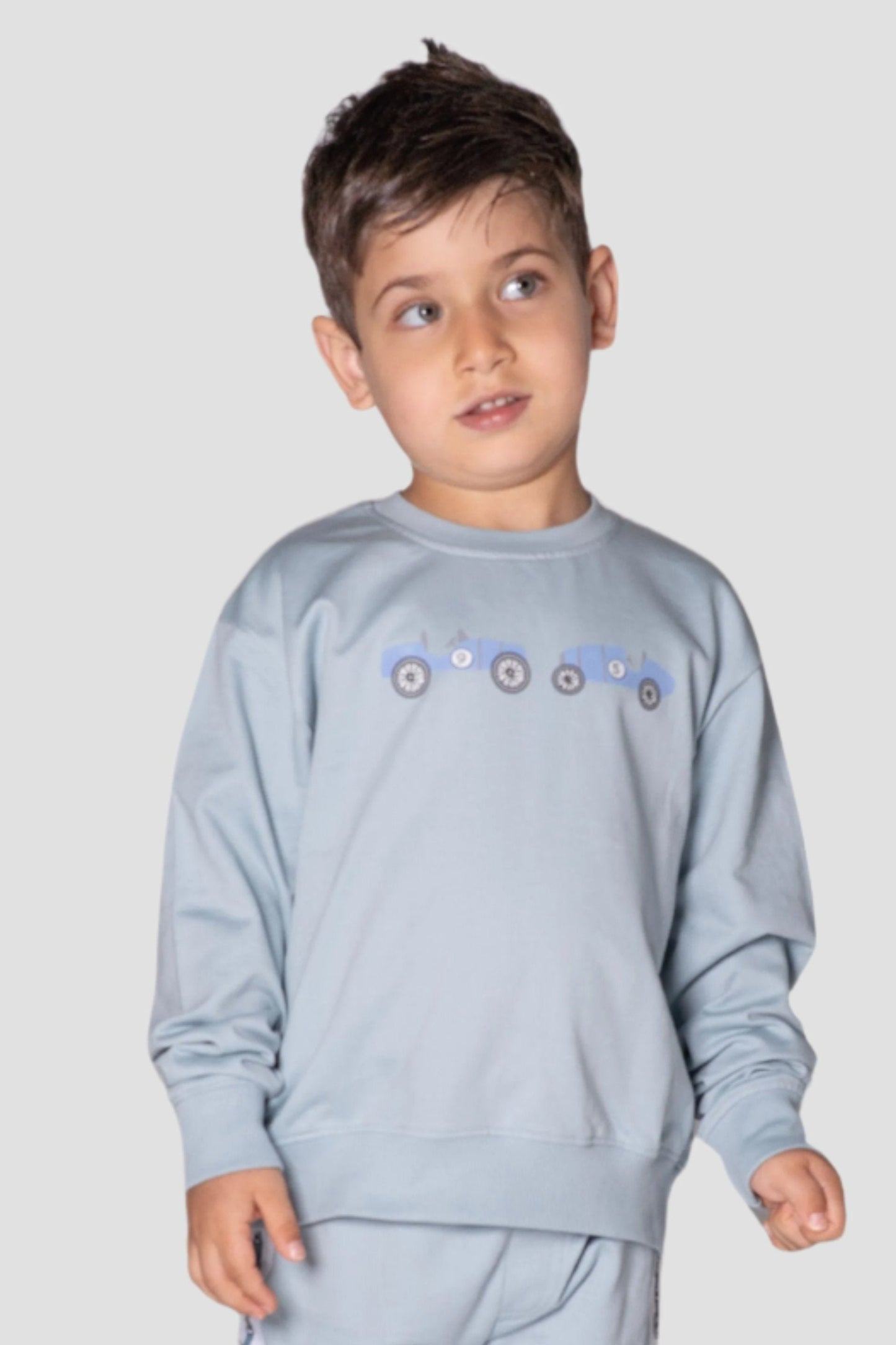 Blue Boys Graphic Sweatshirt