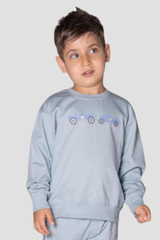 Blue Boys Graphic Sweatshirt